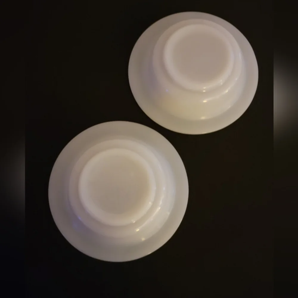 Anchor Hocking‎ #1073 Springwood Green Wide Rim Bowls